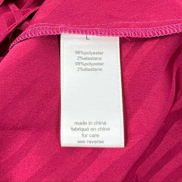 Ronny Kobo Shanaya Draped Moiré Mini Dress in Red Size Large NEW - Picture 10 of 11